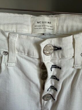 McGuire White Button Up Women’s Jeans